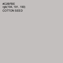 #C2BFBE - Cotton Seed Color Image